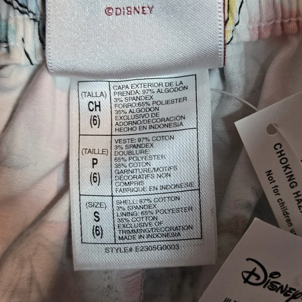 Vintage Disney Store Princess Pants Girls Size 6 Castle  Floral Wide Leg